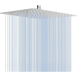 Rain Shower Head, High Flow Stainless Steel Square Rainfall Shower, Waterfall Bath Shower Body Covering, Ceiling or Wall Mount (12 Inch, Chrome Finish)