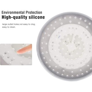 8" Round Rain Shower Head,Stainless Steel LED Chrome Face Shower Head RGB 3 color Changing Shower Head Top Spray