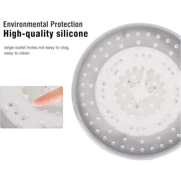8" Round Rain Shower Head,Stainless Steel LED Chrome Face Shower Head RGB 3 color Changing Shower Head Top Spray