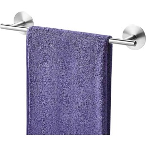 Towel Bar for Bathroom Towel Holder Adhesive Towel Bar SUS304 Stainless Steel Towel Racks Wall Mounted Hand Towel Bar Holder for Kitchen, Cabinet, No Drill Brushed Finish