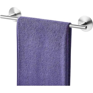 Towel Bar for Bathroom Towel Holder Adhesive Towel Bar SUS304 Stainless Steel Towel Racks Wall Mounted Hand Towel Bar Holder for Kitchen, Cabinet, No Drill Brushed Finish