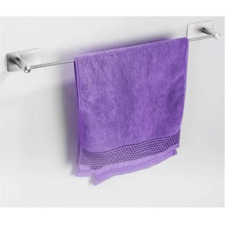 Self Adhesive Brushed Towel Bar,Single Pole Rust Corrosion Resistant Towel Rack,Wall Mounted for Bathroom Kitchen Office/a/61Cm(24Inch)