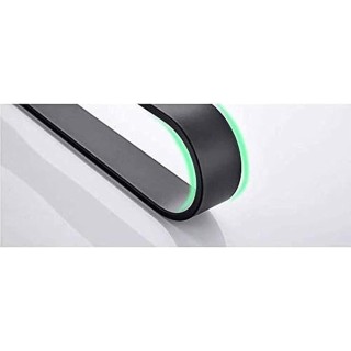 Wall- Mounted Black, self- Adhesive Bathroom Towel bar, Cabinet Space Aluminum Rust Towel Rack (Size : 60cm)
