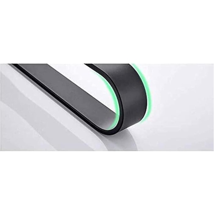 Wall- Mounted Black, self- Adhesive Bathroom Towel bar, Cabinet Space Aluminum Rust Towel Rack (Size : 60cm)