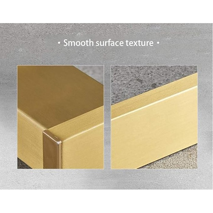 Towel Rack,Self-Adhesive or Screw Fixing,Space Aluminum Brushed Golden Towel Rack,Polished Surface Treatment,Household Wall-Mounted Bathroom Towel Rack/40Cm