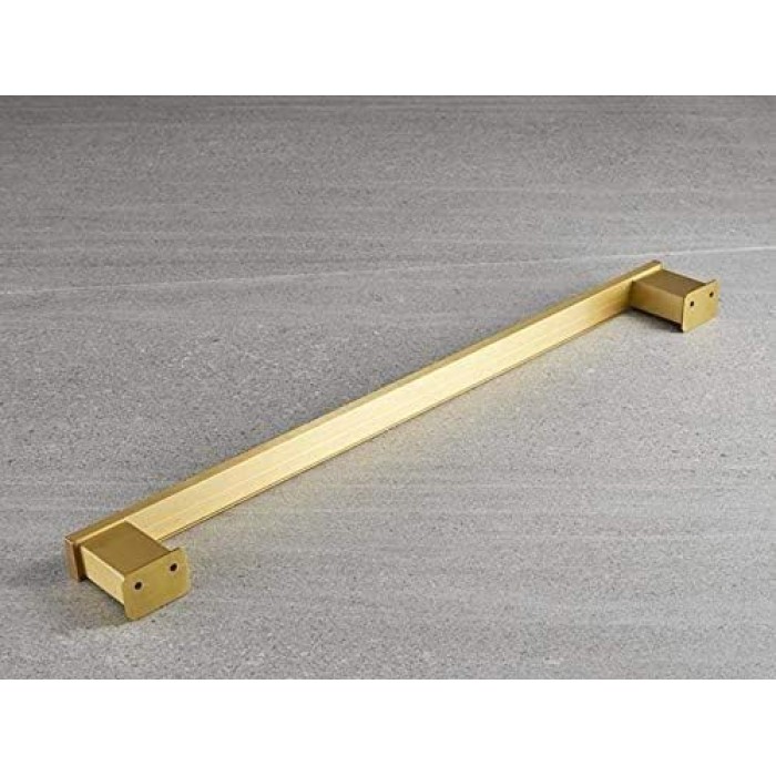Towel Rack,Self-Adhesive or Screw Fixing,Space Aluminum Brushed Golden Towel Rack,Polished Surface Treatment,Household Wall-Mounted Bathroom Towel Rack/40Cm