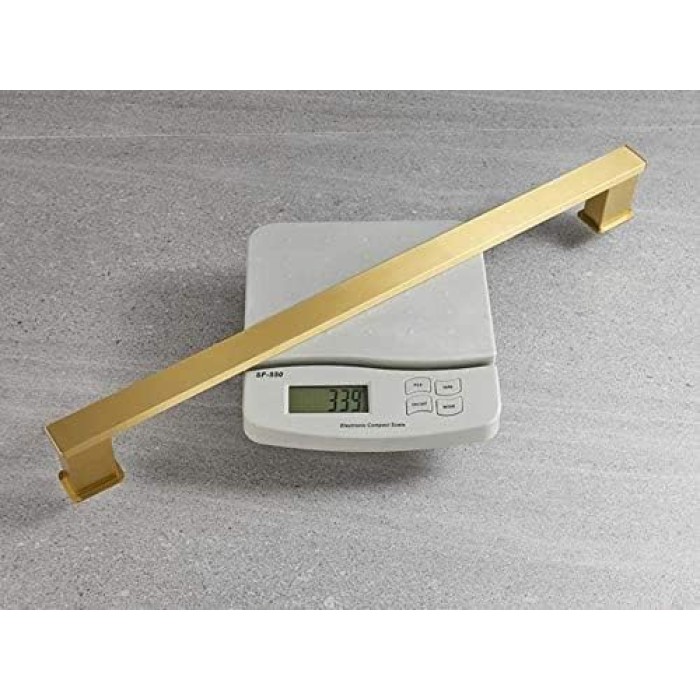 Towel Rack,Self-Adhesive or Screw Fixing,Space Aluminum Brushed Golden Towel Rack,Polished Surface Treatment,Household Wall-Mounted Bathroom Towel Rack/40Cm