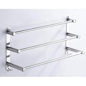 Towel Rack,Wall Mounted Towel Bar,Towel Rail Self Adhesive,Stainless Steel Towel Shelf,for Kitchen Bathroom40/50-60/70/80/90Cm-50Cm-2_Rod/40Cm-3 Pole