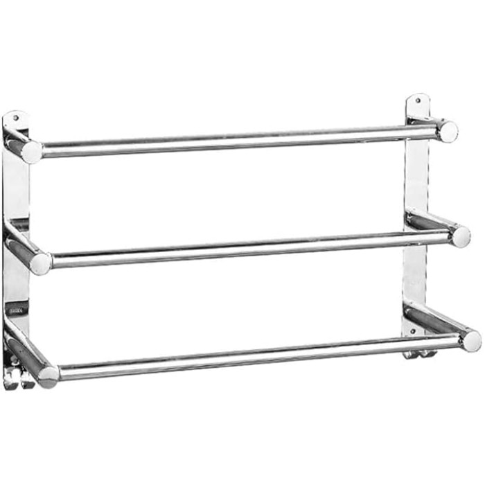 Towel Rack,Towel Shelf,Wall Mounted Towel Bar,Towel Rail Self Adhesive,for Kitchen Bathroom40/50-60/70/80/90Cm-3_Rods-70_Cm/3 Rods-60 cm