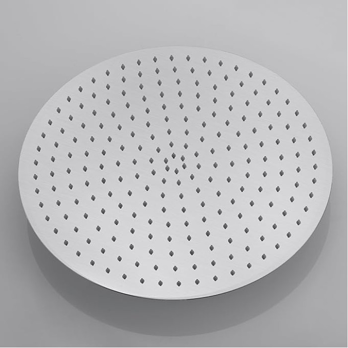 16 Inch Rainfall Shower Head, Stainless Steel Round Shower Head, Extra Large Ceiling Mount Shower Heads, Brushed Nickel