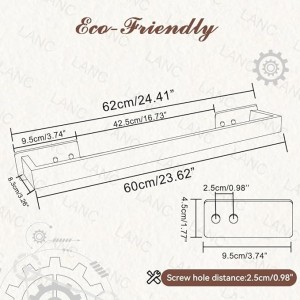 Self-Adhesive Bathroom Towel Bar for Wall Mounted and Drill Free Towel Rack Matte Black 24-Inch Towel Holder Square Sticky on Bathroom Towel Hangers Stainless Steel 2 Pack, A8310MB-L6P2