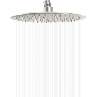 12" Rain Shower Head, Stainless Steel Rainfall Ceiling Mount Shower Head, High Pressure Rainfall Shower Heads, Brushed Nickel