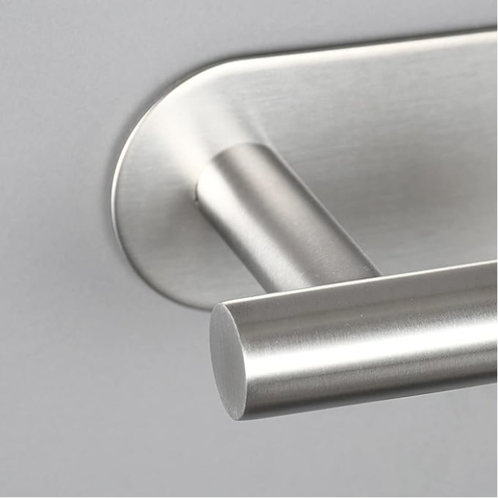 Self Adhesive Stainless Steel Towel Rack, Towel Rack, Wall Mounted Towel Bar, Towel Bar for Bathroom, Brushed, 229cm powerfully