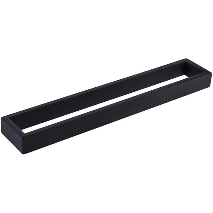 40cm Self Adhesive Bathroom Towel Bar SUS Stainless Steel Towel Bar Rail Wall Mounted Holder Chrome Finish (Self Adhesive, Chrome) …