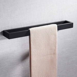 40cm Self Adhesive Bathroom Towel Bar SUS Stainless Steel Towel Bar Rail Wall Mounted Holder Chrome Finish (Self Adhesive, Chrome) …