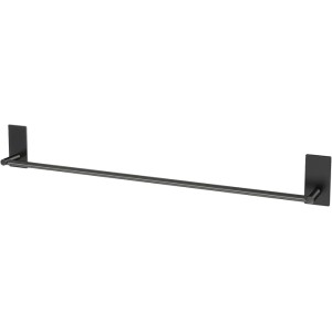 Towel Rail Self Adhesive, 80cm Black Bathroom Towel Holder, Stick-on Wall Mounted Towel Rack, SUS304 Stainless Steel, No Drilling