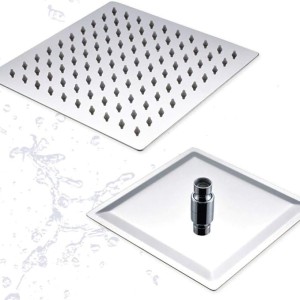 New 8quot; Stainless Steel Square Shower Head Over-Head Rainfall Faucet Top Bathroom Shower Head Sprayer,8 inch