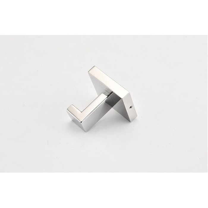 8-Piece Bathroom Hardware Set, Modern Stainless Steel, for Multiple Spaces, Chrome Finish