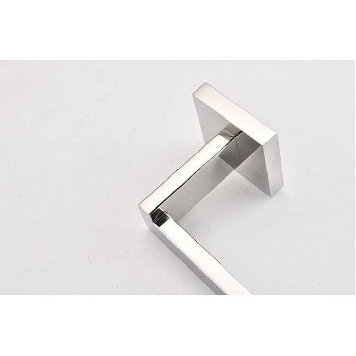 8-Piece Bathroom Hardware Set, Modern Stainless Steel, for Multiple Spaces, Chrome Finish