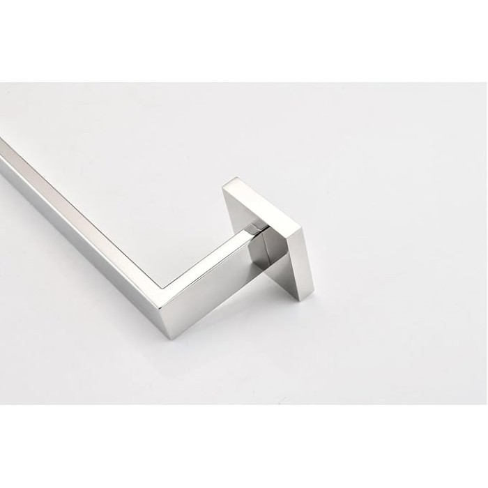 8-Piece Bathroom Hardware Set, Modern Stainless Steel, for Multiple Spaces, Chrome Finish