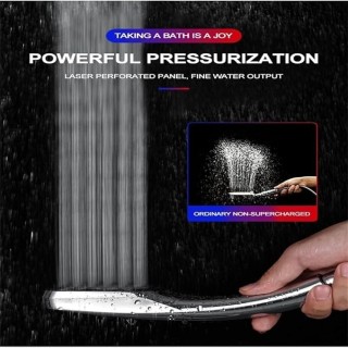 Chandelier Handheld Shower Head, Pressure Rainfall Head with Water 2 Color Chrome Sprayer Nozzle, Waterfall Spout Design for Home & Commercial Use