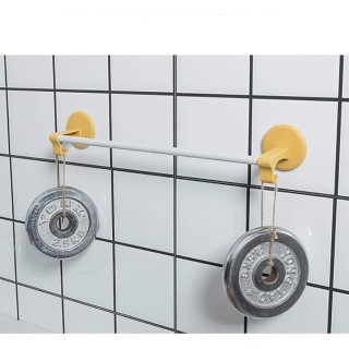 Towel Rails Wall-Mounted 46.5Cm with Hook,Self Adhesive Hand Towel Bar Eco-Friendly Abs Towel Bar,Punch-Free/White s