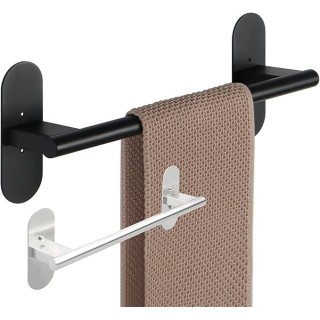40cm Towel Rails Wall Mounted Bathroom Towel Holder, Hand Towel Holder SUS304 Stainless Steel Bathroom Shelf Storage Rack Towel bar (Brushed) (Brushed)