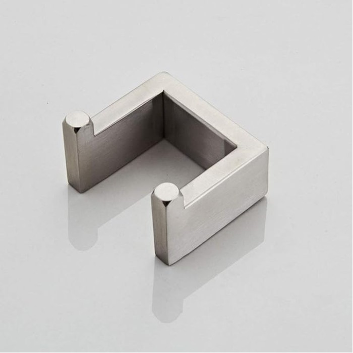 Brushed Finish Wall Mounted Towel Rail Hardware Accessories Sets Hotel Towel Rack with Self Adhesive Rust Proof Waterproof Stainless Steel Silver Towel Holder for Kitchen Bathroom 40cm (60cm )