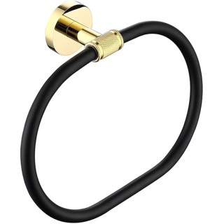 Bathroom Hardware Set Black Robe Hook Gold Towel Rail Bar Rack Bar Ring Shelf Tissue Brass Paper Holder Toothbrush Holder Brush,Double Towel Rack