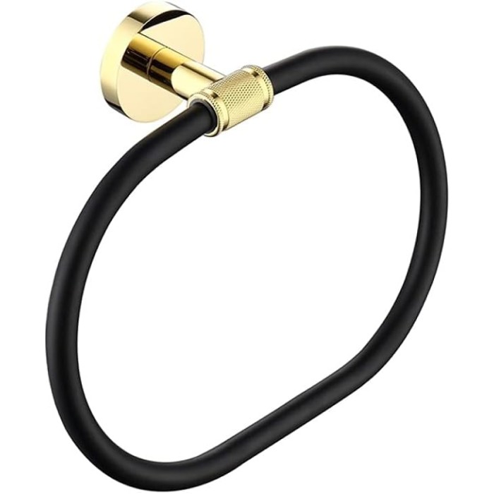 Bathroom Hardware Set Black Robe Hook Gold Towel Rail Bar Rack Bar Ring Shelf Tissue Brass Paper Holder Toothbrush Holder Brush,Double Towel Rack