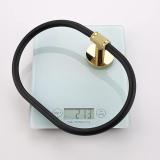 Bathroom Hardware Set Black Robe Hook Gold Towel Rail Bar Rack Bar Ring Shelf Tissue Brass Paper Holder Toothbrush Holder Brush,Double Towel Rack